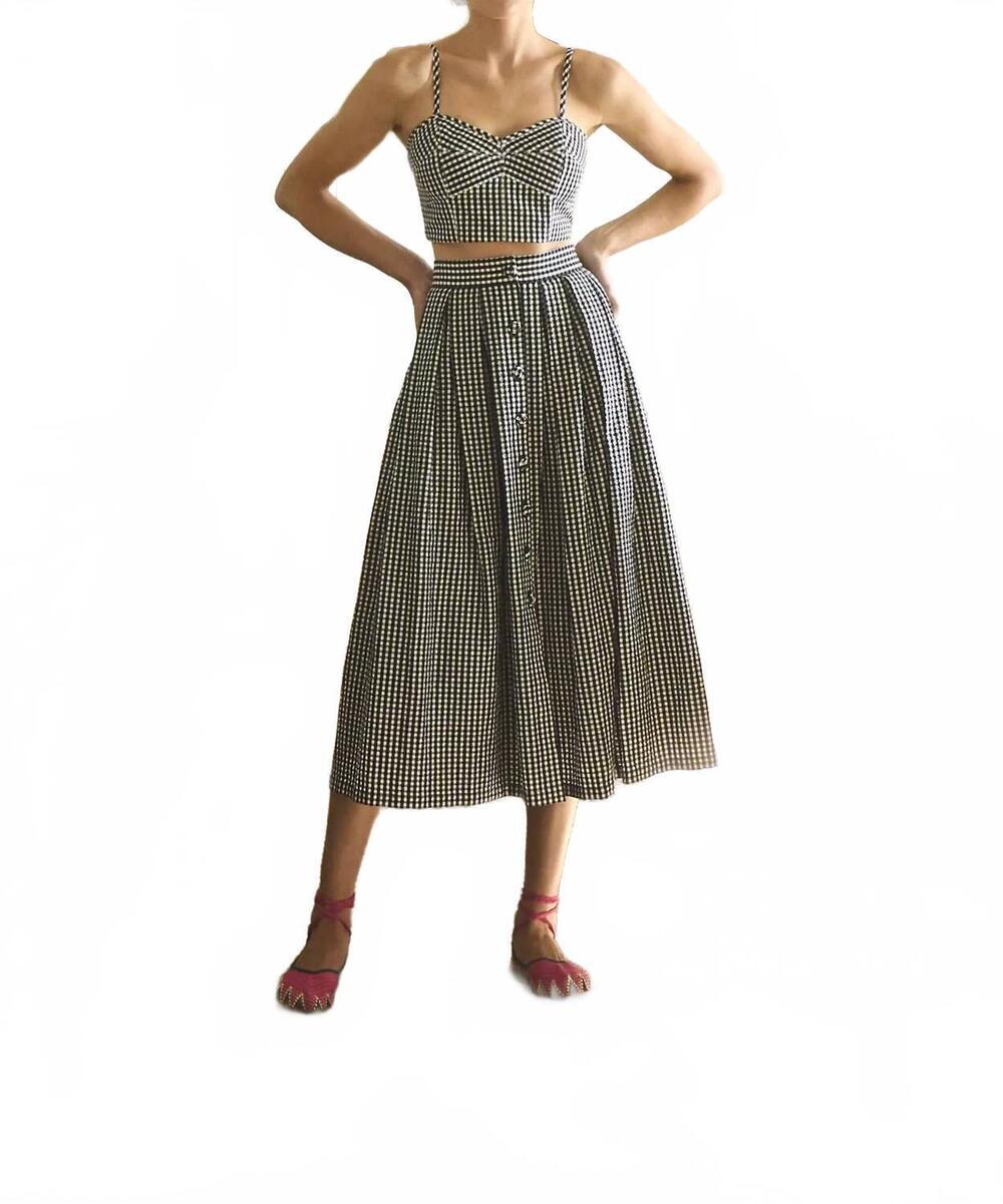NEW HUNTER BELL eva skirt in black/white